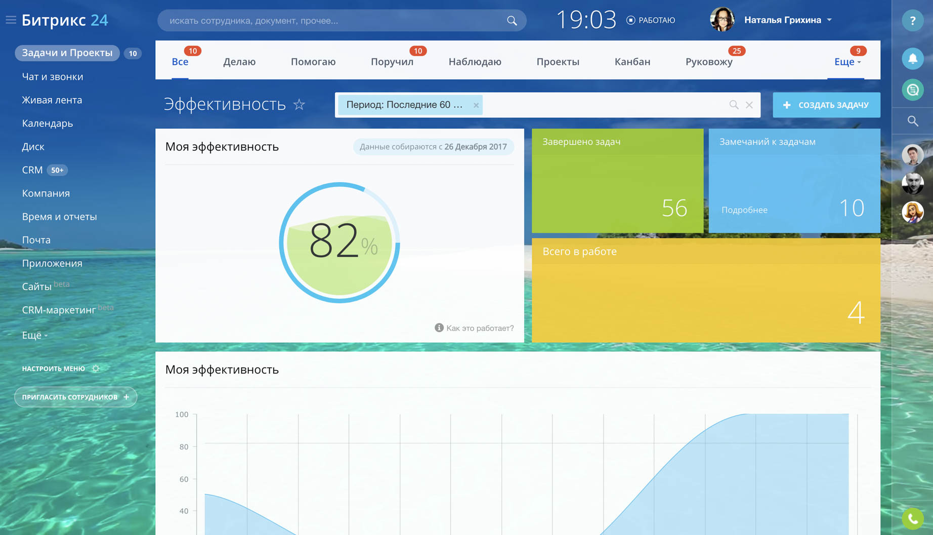 CRM for tasks and projects